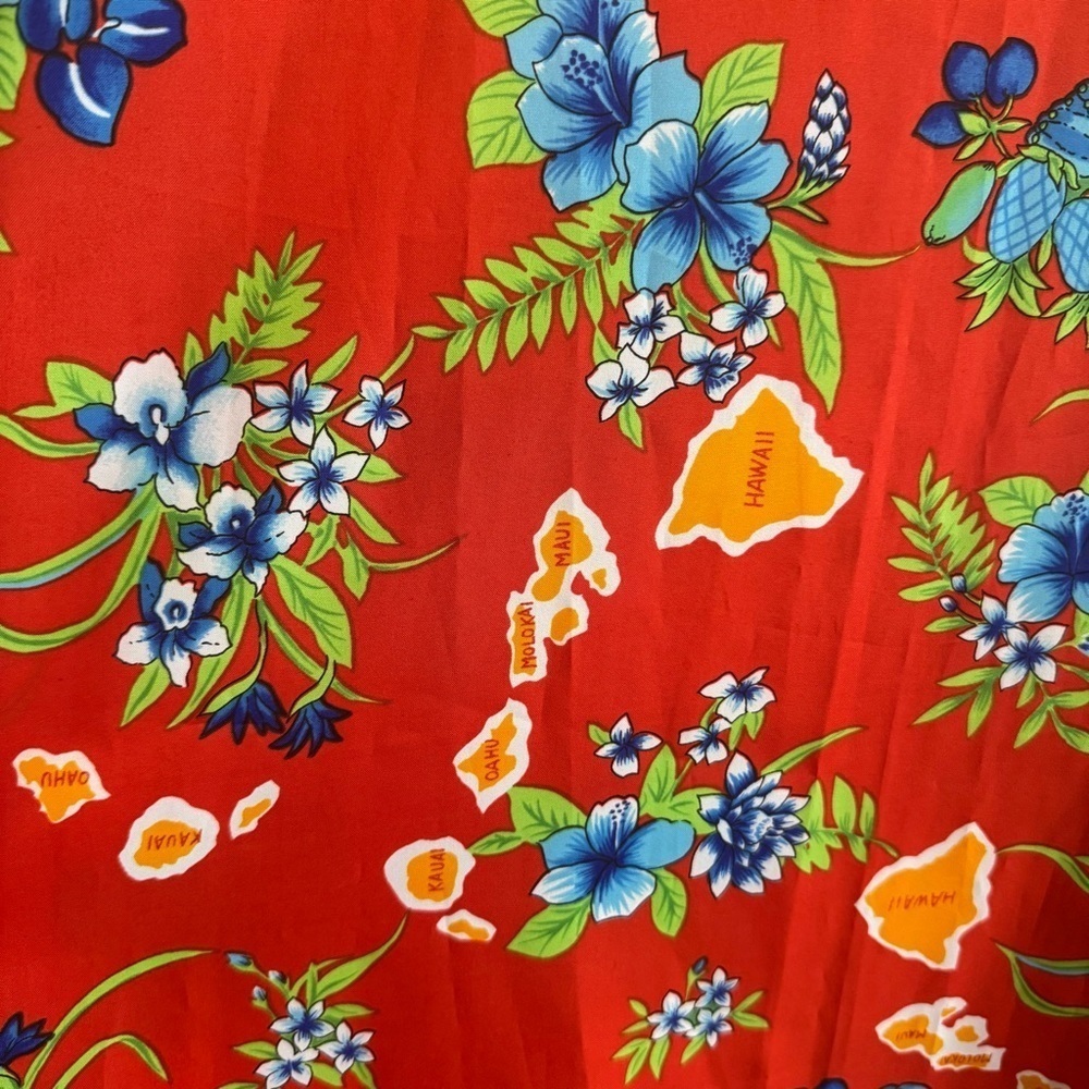 Vintage Pomare Hawaii Babydoll Maxi Dress Tropical Beach Vacation Floral 8 - Picture 5 of 9